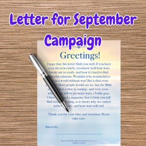 Carta especial de campaña de septiembre, descarga digital