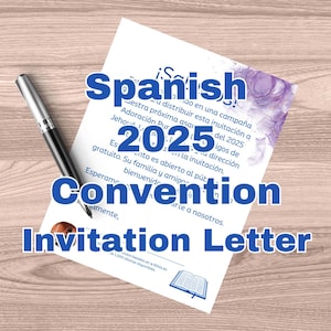 Carta de invitación a la Convención Española Descarga digital
