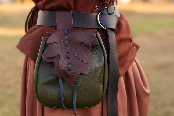 Renaissance Belt Pouch Medieval Viking Pirate Leather Bag Costume Accessory Renaissance Belt Pouch Medieval Viking Pirate Leather Bag  main image 3