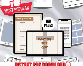 Christian Fasting Ebook: Fast for God Guide - Prayer & Spiritual Growth (PDF Download)