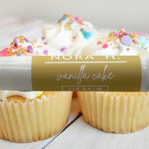Vanilla Cake Lip Balm, All Natural Chapstick