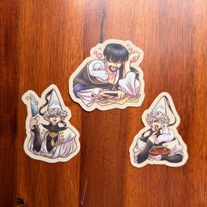 Witch Hat Atelier 3" Stickers Qifrey Olruggio Brushbuddy Brushbug