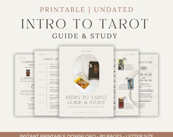 Intro to Tarot: Guide & Study | Digital Tarot Workbook, Tarot for Beginners,  Learn Tarot, Tarot Workbook, How to Read Tarot, Tarot Reading