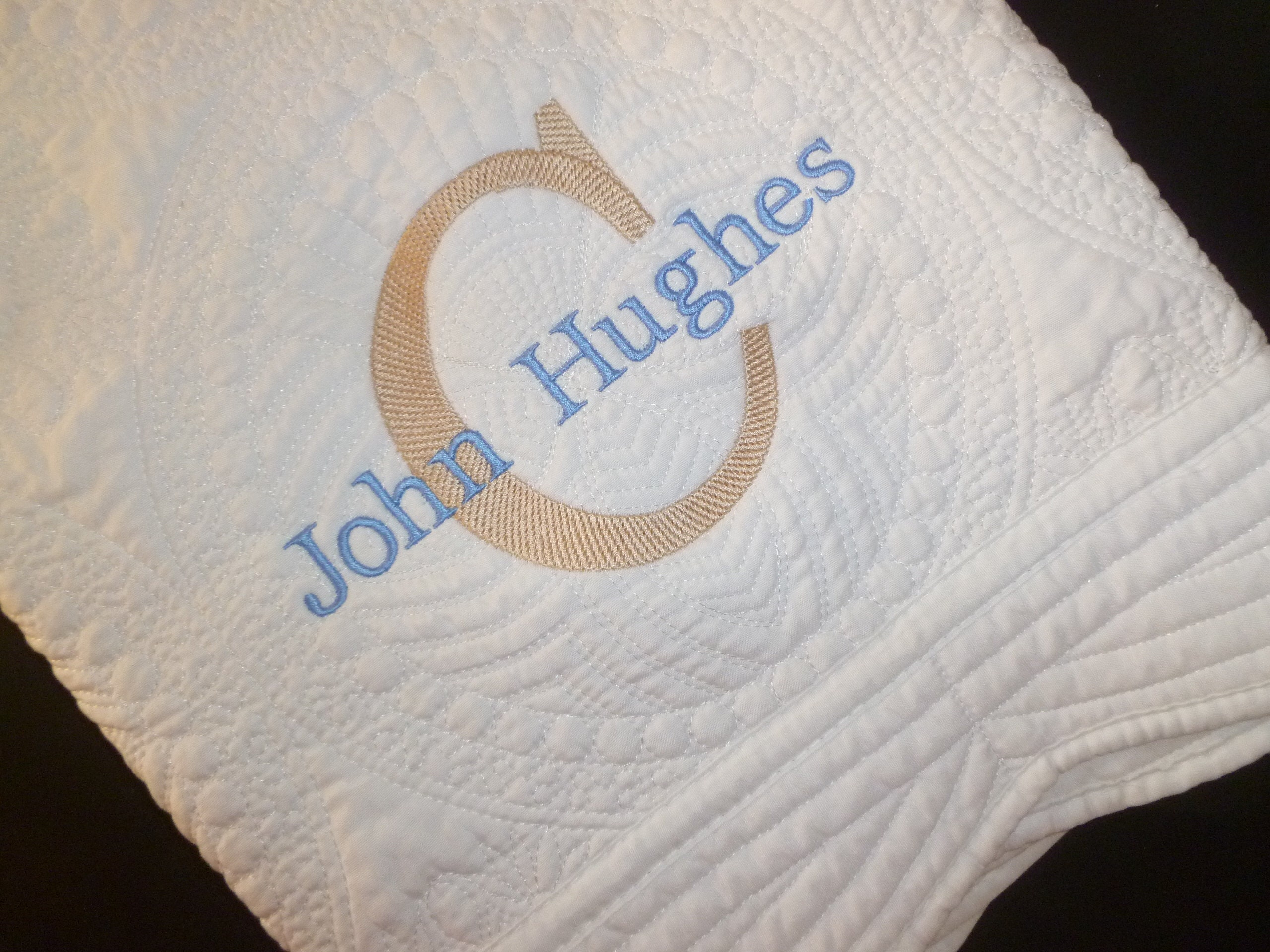 Personalized Baby Blanket Quilt Monogram Quilt Embroidered Etsy