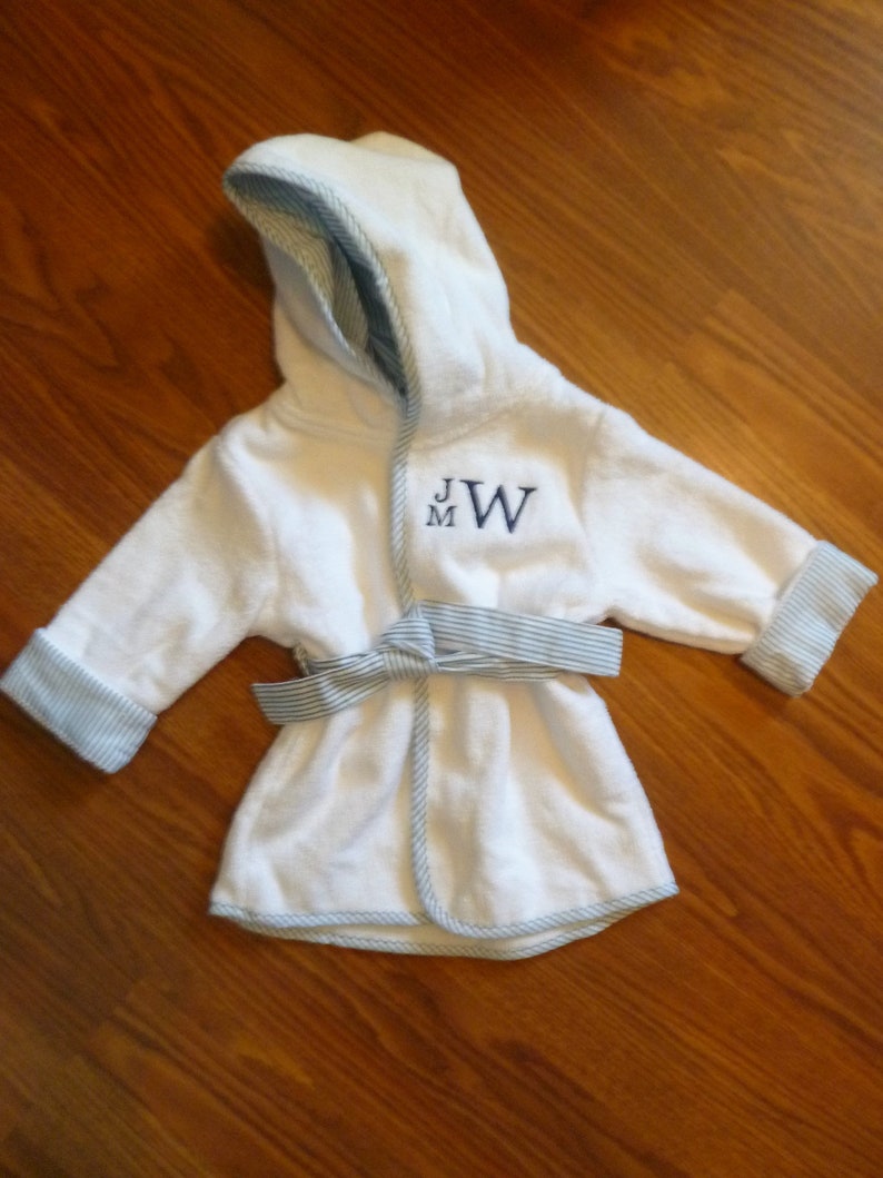 Embroidered Baby Boy Robe Embroidered Baby Girl Robe Etsy
