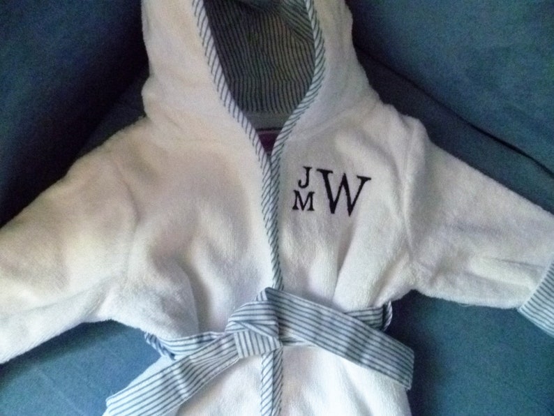 Embroidered Baby Boy Robe Embroidered Baby Girl Robe Etsy