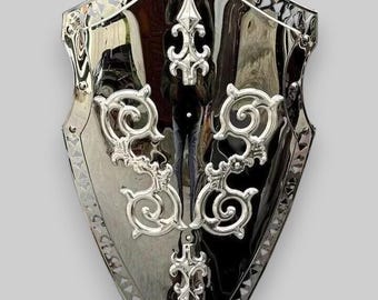 Medieval Stainless Steel Armor Shield | Historical Knight LARP Battle Steel Shield | Perfect For Display And Combat Shield