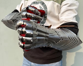 Medieval Armor Gauntlet Gloves Knight Armor Costume Gauntlets