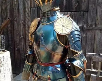 Medieval Knight Half Suit of Armor | 15th Century Gothic Half Body Armour Costume | Knight Suit for LARP & Cosplay
