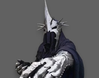 Nazgul Dark Rider Cosplay Costume – Perfect For Fantasy LARP And Halloween | Nazgul Gloves, Cloak & Helmet | Perfect For LARP And Cosplay
