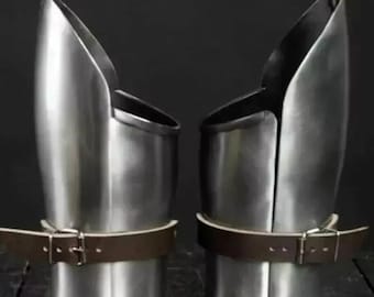 Medieval Warrior Pair Of Bracers | Arm Guard Larp Armor For Steel Warrior | LARP Combat Steel Bracers | Arm Guard Armor For Cosplay
