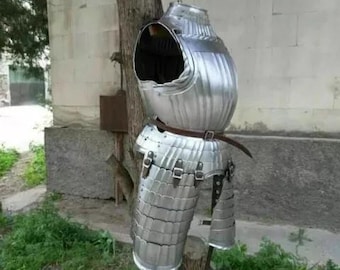 Medieval Steel Warrior Knight Maximilian Half Body Armor Suit | Fully Wearable Half Suit Of Armor | LARP Gothic Half Armor Cuirass