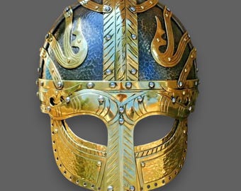 Viking Gjermundbu Helmet – Hand-Forged Armor Helmet | Authentic Norse Warrior Battle Helmet | Perfect For Reenactment LARP And Cosplay