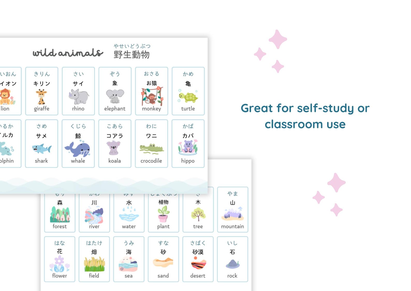 250+ Japanese Vocabulary Flashcards Printable PDF | Beginner Words by ...
