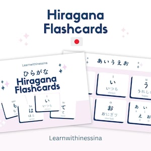 Leer Japans Hiragana met prachtige afdrukbare flashcards – digitale pdf