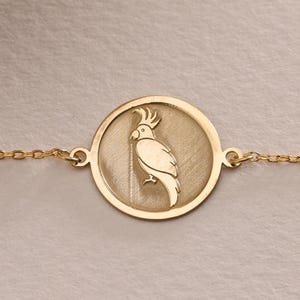 Silver Parrot Bracelet , Personalized Bird Bracalet , Silver Parrot Bird Charm Jewelry, Animal Charm, Birthday Gift Her , Birthday Gift Mom