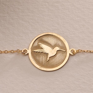 Silver Hummingbird Bracelet , Personalized Hummingbird Bracalet , Silver Minimalist Bird Bird Lovers Gift , Bird Jewelry , Birthday Gift Mom