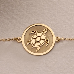 Silver Sea Turtle Bracelet, Custom Tortoise Charm, Beach Jewelry, Gift For Her, Animal Bracelets, Ocean Jewelry, Nautical ,Birthday Gift Mom