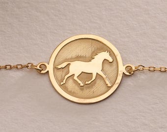 Silver Horse Bracelet , Personalized Horse Bracalet , Silver Horse lover gift Charm , Animal Charm, Birthday Gift Her , Birthday Gift Mom