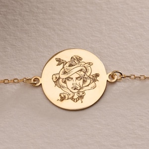 Medusa Bracelet, Goddess Of The Hearth, Greek Goddess Jewelry, Ancient Greek Jewelry,Mythology Bracelet,Spiritual Jewelry, Birthday Gift Mom