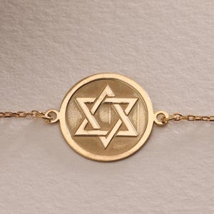 Silver Star of David Bracelet, Gold Star of David Bracelet , Stackable, Small Star of David, Dainty Petite Star of David , Birthday Gift Mom