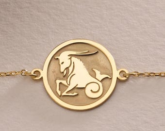 Silver Aries Zodiac Bracelet , Ram Bracelet Charm, Astrology Jewelry, Dainty Ram Charm, Birthday Gift, Star Sign Jewelry , Birthday Gift Mom