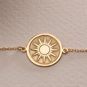 Silver Sun Bracelet , Solar Celestial , Sun Bracelet, 925K Silver Minimalist Sunshine Bracelet, Celestial Jewelry Gifts , Birthday Gift Mom