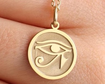 Dije Ojo De Horus Udyat Ra Amuleto Magico En Plata Ley.925 Blanco
