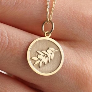 Silver Olive Branch Necklace , Personalized Olive Tree Pendant , Olive Tree Leaf Necklace , Greek Leaf Necklace, Leaf Pendant ,Birthday Gift