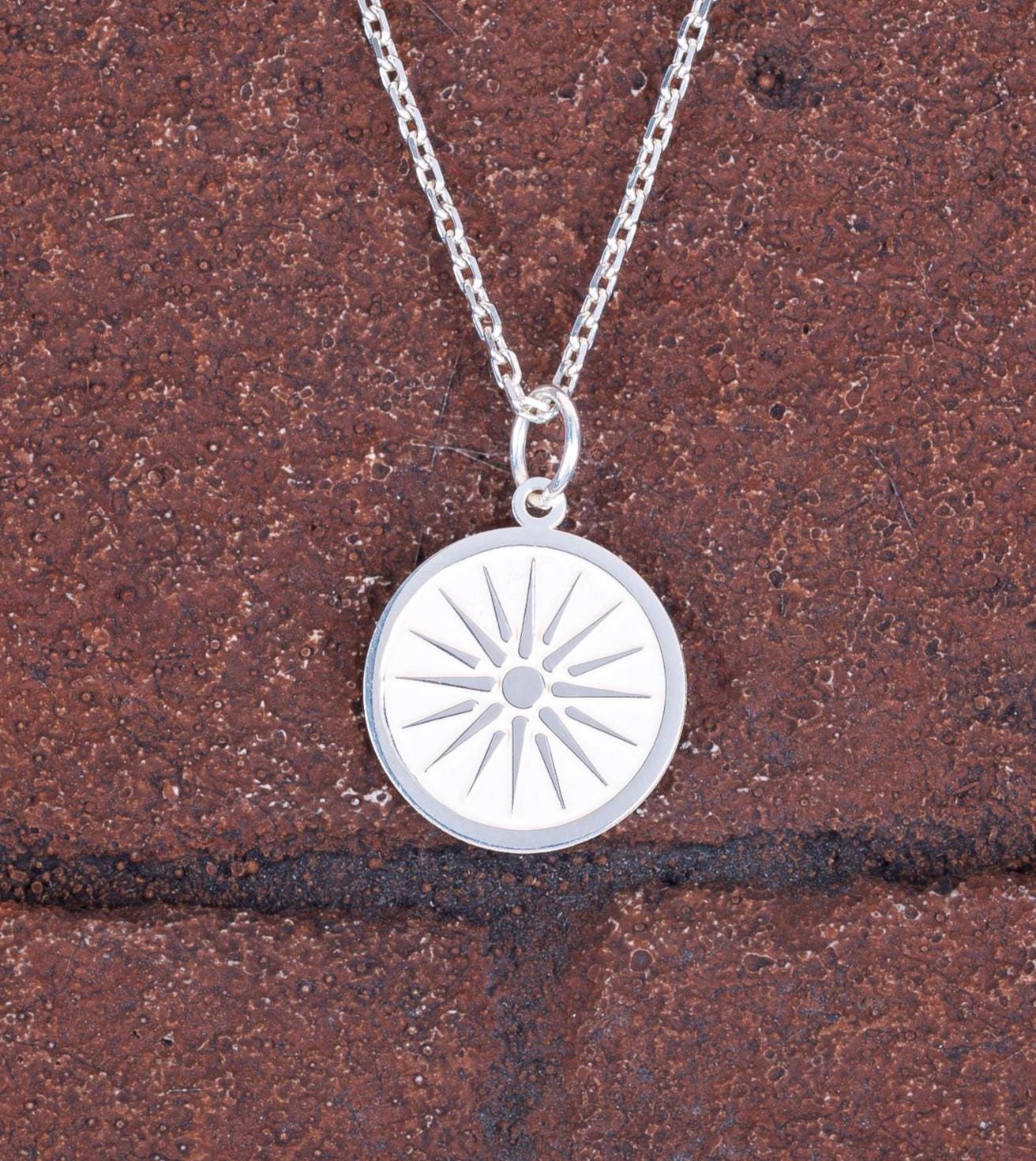 Vergina Sun Silver Pendant - Etsy