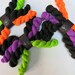 Choufunga / UV Reactive Sock Yarn Spider Mini Skein Set / hand dyed superwash merino wool miniskeins / minis blacklight yarn fluorescent