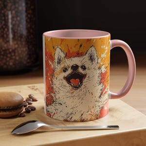 Pomeranian Dog Lover Mug #4, Dog Lovers Gift, Love Comes in All Furs, Coffee Cup for Pet Owners, Animal Theme Drinkware