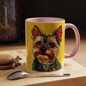 Yorkshire Terrier Lover Mug #4, Dog Lovers Gift, Love Comes in All Furs, Coffee Cup for Pet Owners, Animal Theme Drinkware