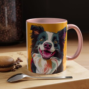 Border Collie Lover Mug #4, Dog Lovers Gift, Love Comes in All Furs, Coffee Cup for Pet Owners, Animal Theme Drinkware