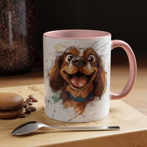 English Cocker Spaniel Lover Mug #7, Dog Lovers Gift, Love Comes in All Furs, Coffee Cup for Pet Owners, Animal Theme Drinkware