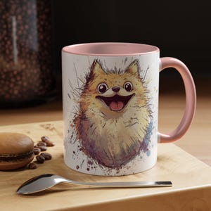 Pomeranian Dog Lover Mug #2, Dog Lovers Gift, Love Comes in All Furs, Coffee Cup for Pet Owners, Animal Theme Drinkware