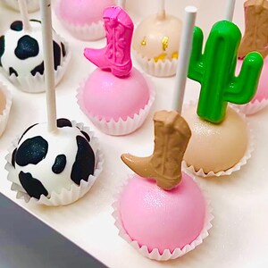 Cowboy Western Cowgirl Chocolate Treats Dipped Drizzled Pretzels Rice Krispies Cakepops Cakesicle Oreos Baby Shower Birthday Boho Boots Hat