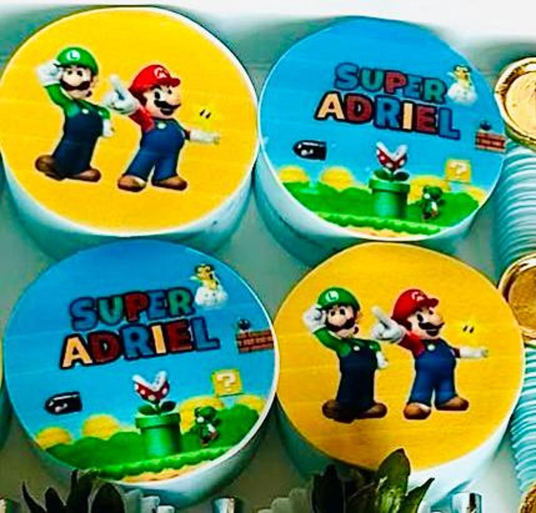 Mario Brothers Video Game Chocolate Treats Dipped Drizzled Pretzels ...