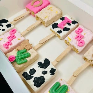 Cowboy Western Cowgirl Chocolate Treats Dipped Drizzled Pretzels Rice Krispies Cakepops Cakesicle Oreos Baby Shower Birthday Boho Boots Hat