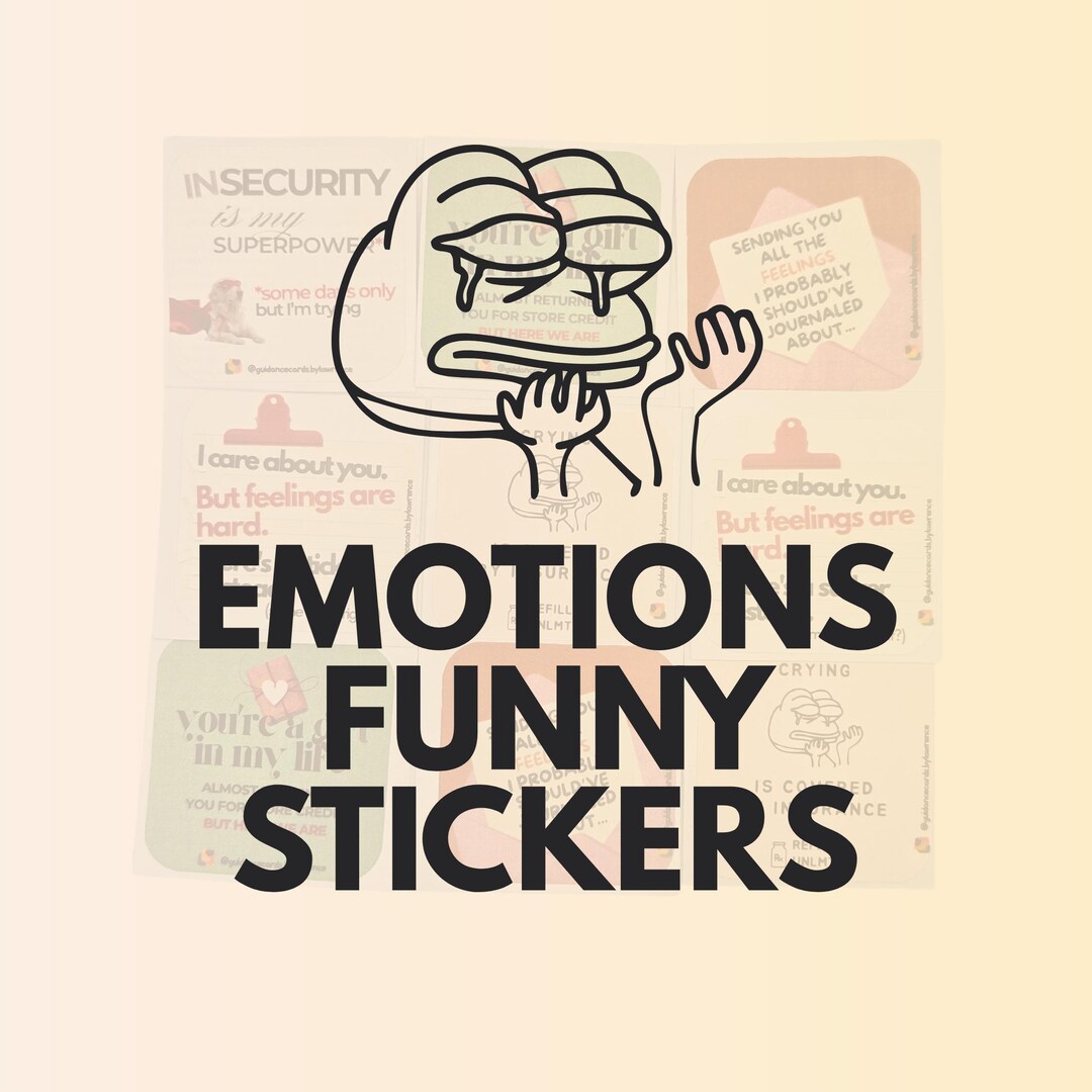 STICKERS [feelings and Emotions] - Witty Funny Gifts for Books and ...