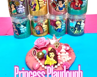 Princess Playdough Jar – Scented Homemade Dough, Fairy Tale Play Set, Montessori Toy 3+
