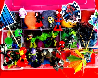 WEB-CRAWLER e i suoi fantastici amici / Kit di pasta modellabile fatta in casa / Set avventura sensoriale Montessori fatto a mano per compleanno, regalo, viaggio / Età 3+