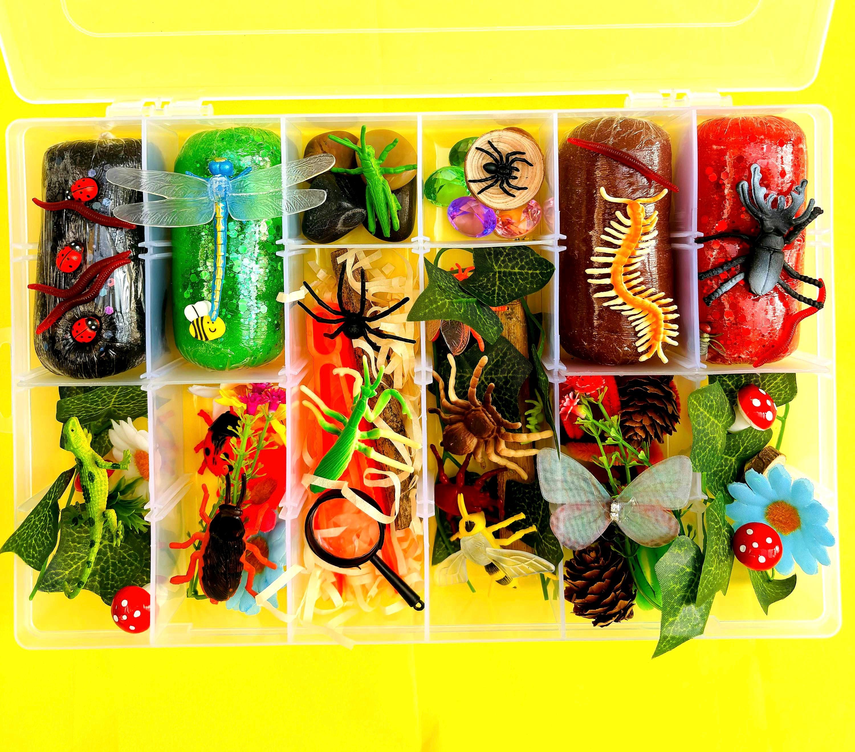 Insect Explorers Insect Explorer Playdough Kit, Montessori Sensory Bin, Educational ...