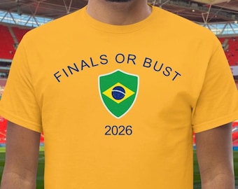 Soccer Shirt Brazil Soccer Team Game Day Shirt for Soccer Fan Gift for Soccer Mom Shirt for Soccer Dad Gift for Brazilian