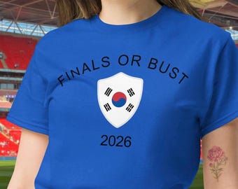 Soccer Shirt South Korea Soccer Team Game Day Shirt for Soccer Fan Gift for Soccer Mom Shirt for Soccer Dad Gift for South Korean