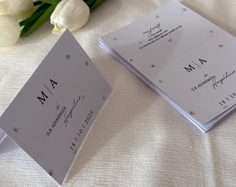 Personalized wedding place cards | Guest name cards | Henna party place cards | Engagement place cards | Custom wedding decoration signs