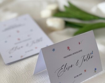 Personalized wedding place cards | Henna evening place cards | Engagement place cards | Custom decorations for guests