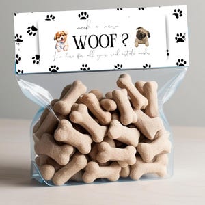 Realtor Dog Treat Pop-By Tag: Editable Marketing Template (Digital Download)