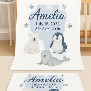 Personalisierte Baby-Fleece-Decke: Individuelle Tierdruck-Kinderzimmer-Dekoration