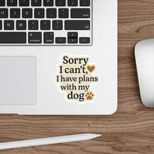 Dog Lover Die-Cut Sticker: Playful Laptop & Planner Decor